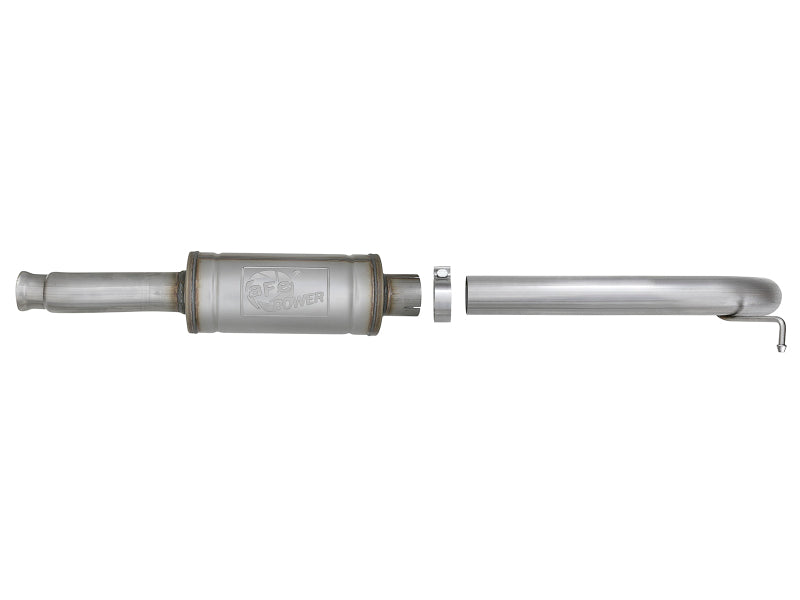 aFe Rock Duster 3in 409 SS Cat-Back Turn-Down Exhaust 2018+ Jeep Wrangler (JL) V6 3.6L - 49-48068
