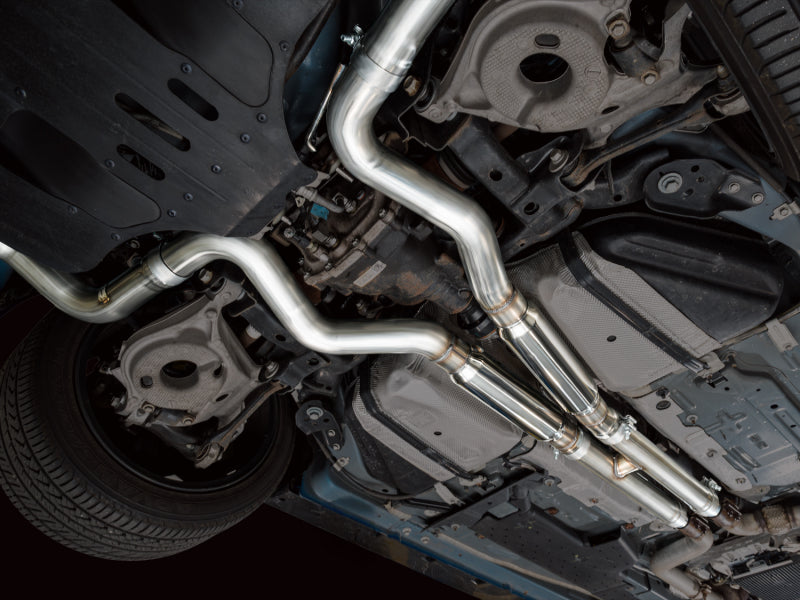 AWE Tuning 21-23 Ford Mustang Mach 1 SwitchPath Cat-Back Exhaust w/ Quad Chrome Silver Tips - 3025-42551