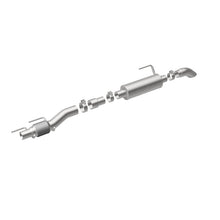Load image into Gallery viewer, MagnaFlow Cat-Back, SS, 2.5/3in, Turn Down In Front Rear Tire 2015 Ford F150 2.7L V6T Ext Cab - 19056