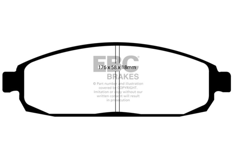 EBC 05-10 Jeep Commander 3.7 Greenstuff Front Brake Pads - DP61732