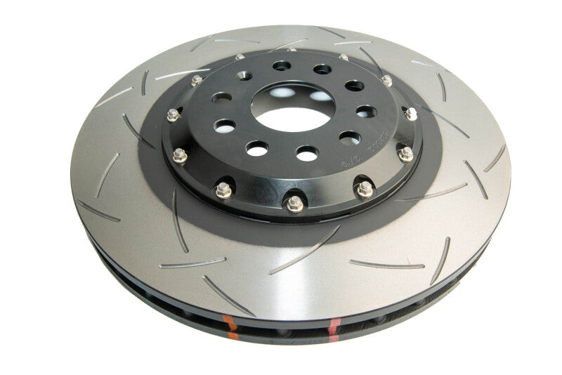 DBA 13-17 VW Golf R (MK7) 5000 Fully Assembled 2-Piece Rotor Black Hat T3 Slotted KP Front - DBA52830BLKS