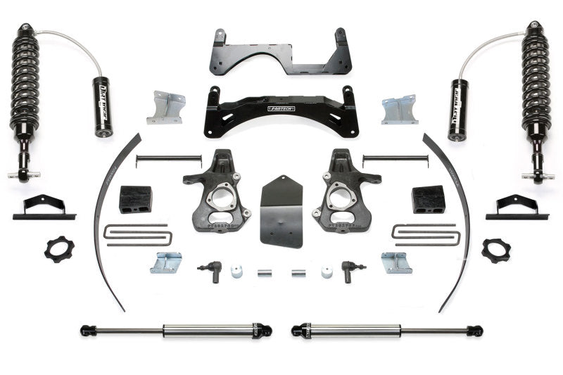 Fabtech 14-18 GM C/K1500 P/U w/oE Alm Or Stmp Stl UCA 6in Basic Sys w/Dl 2.5 & 2.25 - K1114DL