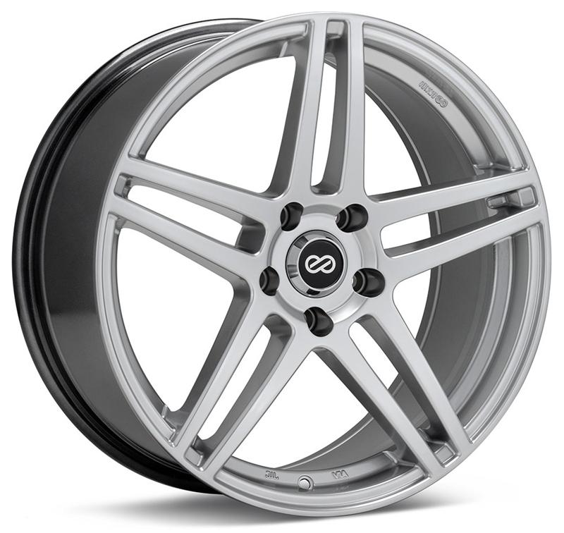 Enkei RSF5 16x7 5x100 45mm Offset 72.6mm Bore Hyper Silver Wheel - 479-670-8045HS