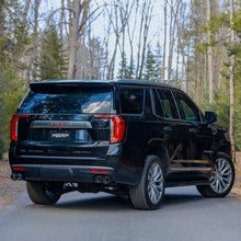 Load image into Gallery viewer, MBRP 2021+ Chevy Tahoe / GMC Yukon T304 SS 3in Cat-Back Dual Split Exhaust w/ Quad Carbon Fiber Tips - S50573CF