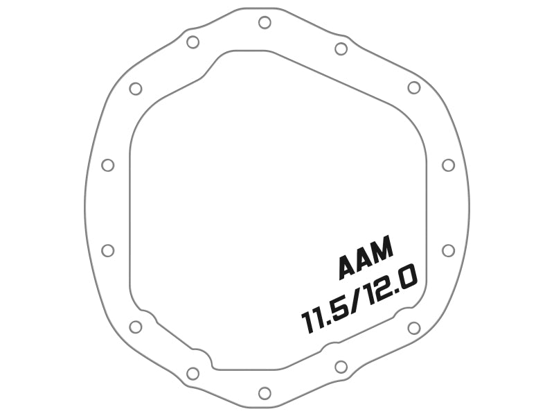 aFe 2020 Chevrolet Silverado 2500 HD Rear Differential Cover Black ; Pro Series w/ Machined Fins - 46-71260B