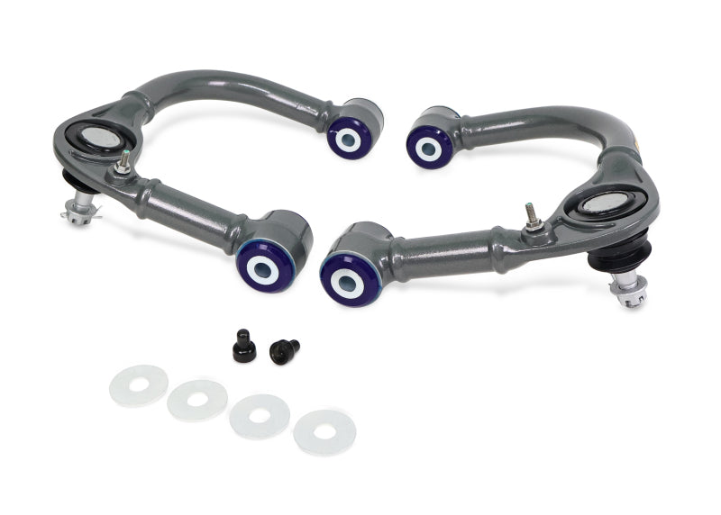 SuperPro 03-09 Lexus GX470 / Toyota 4Runner Sport 4WD Front Upper Fixed Offset Control Arm Set - TRC6480E