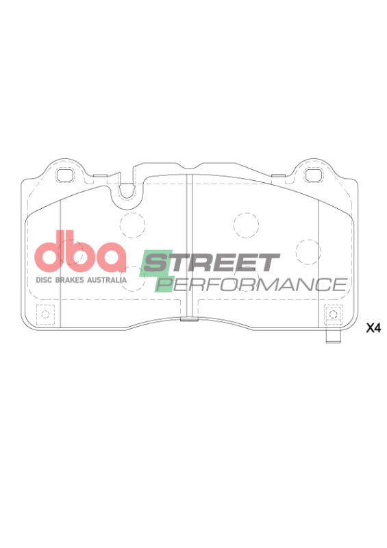 DBA 16-22 Chevrolet Camaro ZL1 (w/6 Piston Brembo Caliper) SP Performance Front Brake Pads - DB15224SP