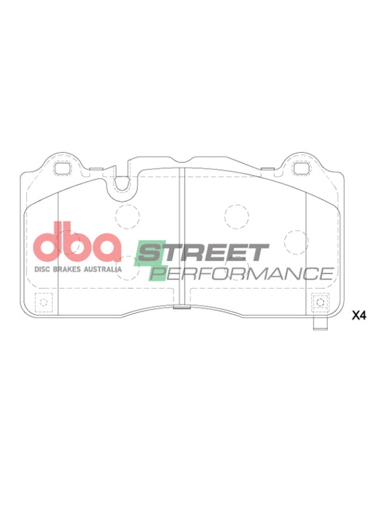 DBA 16-22 Chevrolet Camaro ZL1 (w/6 Piston Brembo Caliper) SP Performance Front Brake Pads - DB15224SP