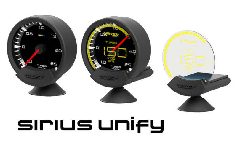 GReddy Sirius Unify Fuel Pressure Gauge Set (Sirius Meter w/Fuel Press Sensor Set & Vision Disp) - 16001744