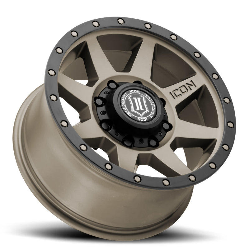 ICON Rebound 17x8.5 8x170 6mm Offset 5in BS 125mm Bore Titanium Wheel - 1817858150TT