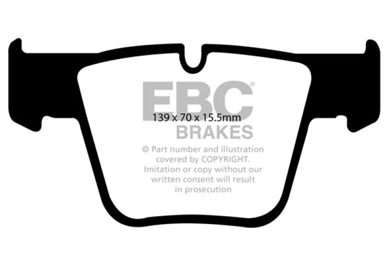 EBC 07-11 Mercedes-Benz CL63 AMG 6.2 Redstuff Front Brake Pads - DP31941C