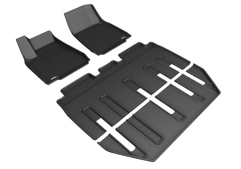 3D MAXpider 17-21 Tesla Model X FOLDING Kagu Black Full Set - L1TL00501509