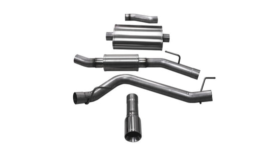 Corsa 2020-2025 Jeep Gladiator JT 3.0in Cat-Back Single Touring Side Exit w/ 4.0in Polished Tip - 21062