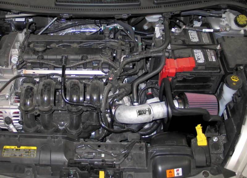 K&N 11-12 Ford Fiesta 1.6L L4 Silver Typhoon Performance Intake - 69-3530TS