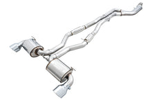 Load image into Gallery viewer, AWE Tuning 2020 Toyota Supra A90 Resonated Touring Edition Exhaust - 5in Chrome Silver Tips - 3015-32118