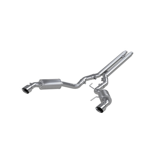 MBRP 15 Ford Mustang GT 5.0 3in Cat Back Dual Split Rear Street Version 4.5in Tips - T409 - S7277409
