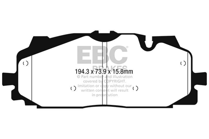 EBC 18-19 Audi S4 / S5 Redstuff Ceramic Low Dust Front Brake Pads - DP32277C