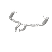 Load image into Gallery viewer, MagnaFlow Axle Back, SS, 3in, Competition, Dual Split Polished 4.5in Tip 2015 Ford Mustang GT V8 5.0 - 19103