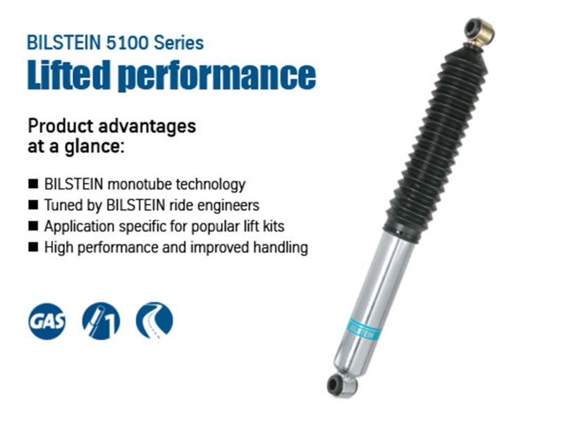 Bilstein 5100 Series 00-05 Ford Excursion Rear 46mm Monotube Shock Absorber - 33-236964
