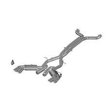 Load image into Gallery viewer, MBRP 2016+ Chevy Camaro SS 6.2L 3in Dual Cat-Back Quad Tip Exhaust Street Version w/ SS T409 Tips - S7032409