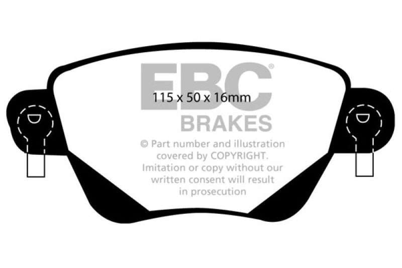 EBC 01-04 Jaguar X-Type 2.5 Redstuff Rear Brake Pads - DP31350C