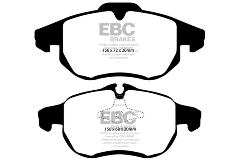 EBC 03 Saab 9-3 2.0 Turbo (Arc) Greenstuff Front Brake Pads - DP21414