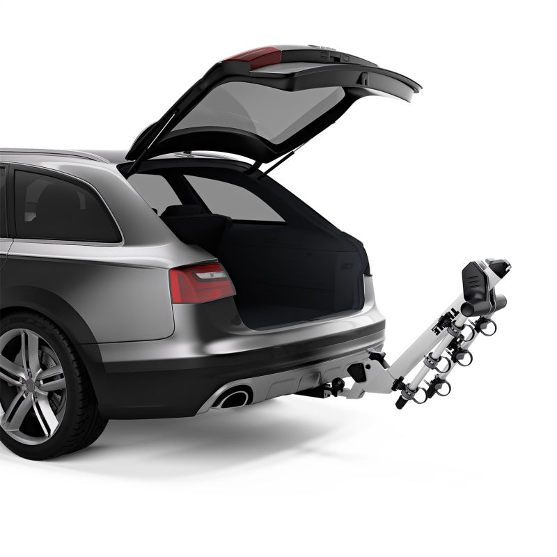 Thule Helium Pro 3 - Hanging Hitch Bike Rack w/HitchSwitch Tilt-Down (Up to 3 Bikes) - Silver - 9043PRO