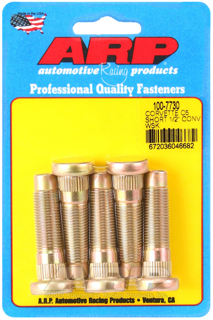 ARP Chevrolet Corvette C5 Short 1/2in Conversion Wheel Stud Kit - 100-7730