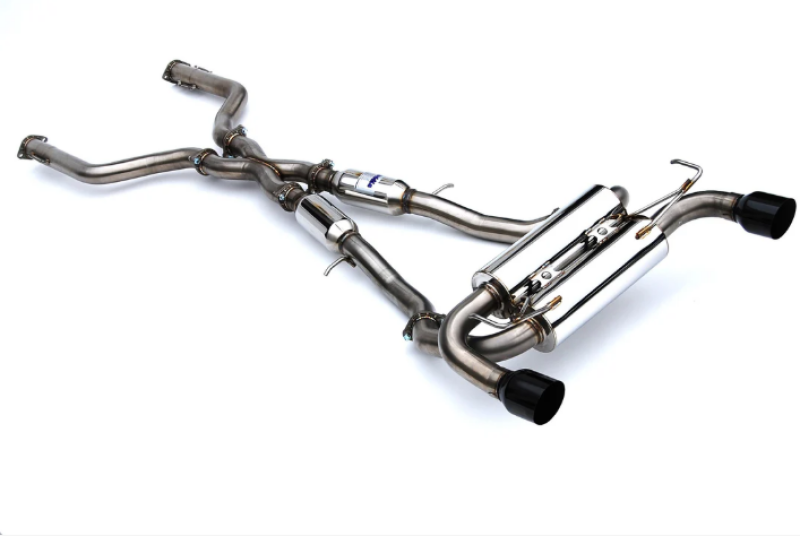 Invidia 2022+ Nissan Z 70mm Gemini Cat Back Exhaust - Single Layer Black Tip - HS22N4Z7GM1SBL