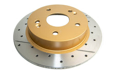 Load image into Gallery viewer, DBA 06-15 Acura CSX Rear Street Series Drilled &amp; Slotted Rotor w/Gold Hat - DBA438X