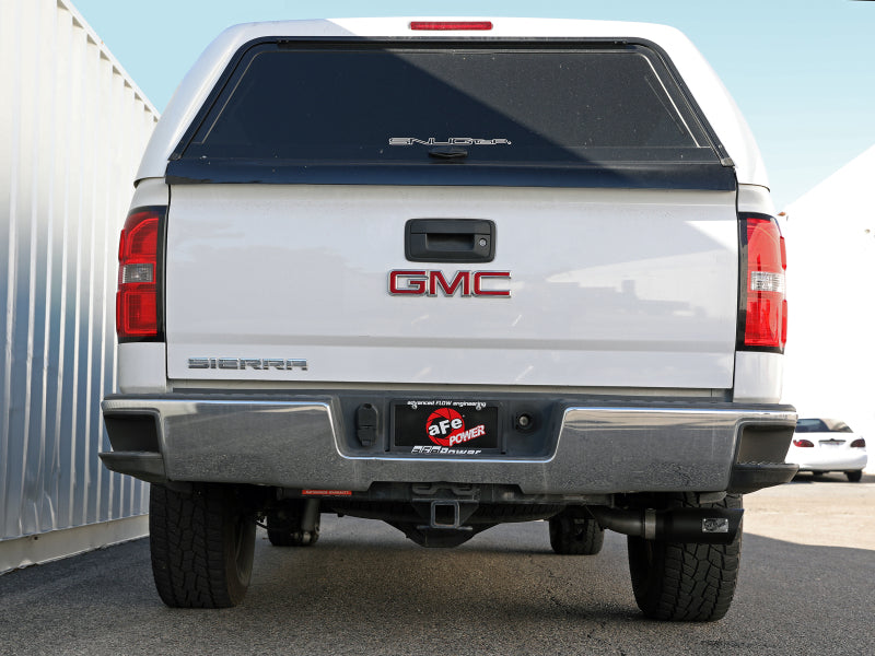 aFe Apollo GT Series Cat-Back Exhaust System GM Trucks 09-18 V6-4.3L/V8-4.8/5.3L- Black Tip - 49-44136-B