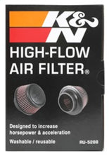 Load image into Gallery viewer, K&amp;N Universal Round Clamp-On Air Filter 3in Flange ID x 6in Base OD x 4.625in Top OD x 3in Height - RU-5288
