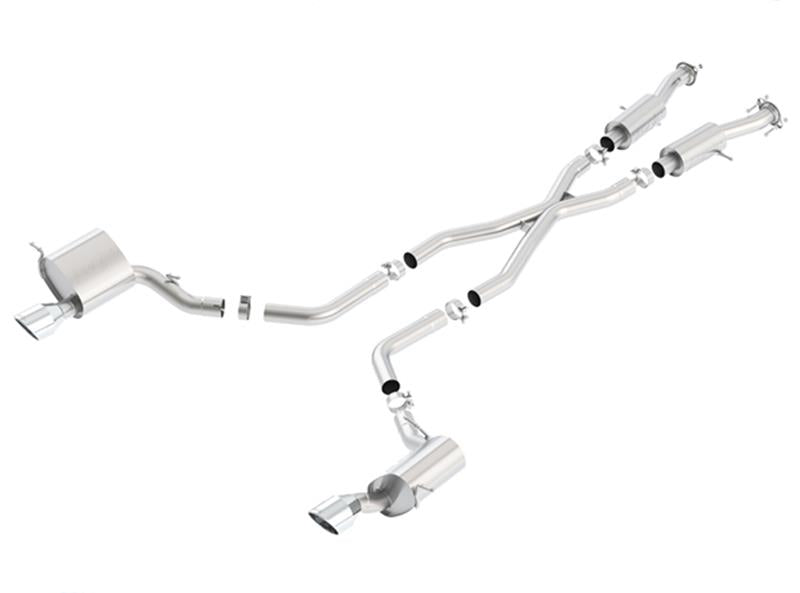 Borla 2015 Jeep Grand Cherokee SRT8 S-Type Dual Round Rolled Exit Catback Exhaust - 140632