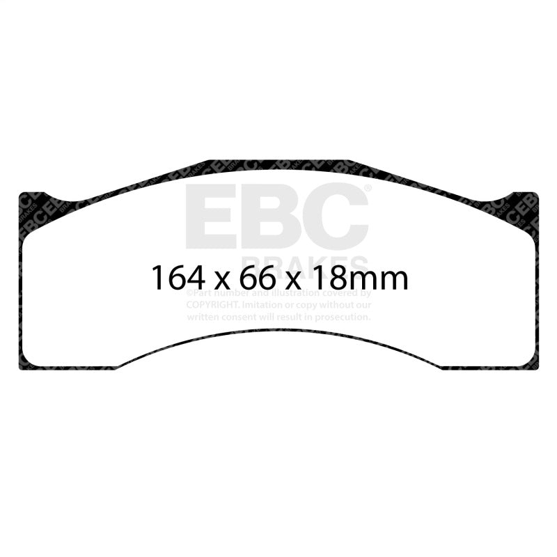 EBC Racing Alcon CAR12 / AP Racing CP6766 D50 / Brembo XA3.40.XX SR-11 Sintered Race Brake Pads - DP8087.18SR11