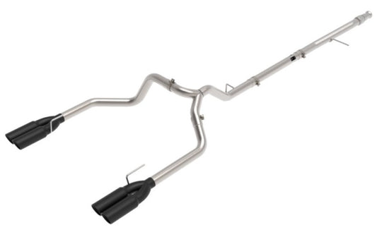aFe Vulcan Series 3in 304SS DPF-Back 20-21 GM Trucks L6-3.0L (td) LM2 - Dual Black Tip - 49-34130-B