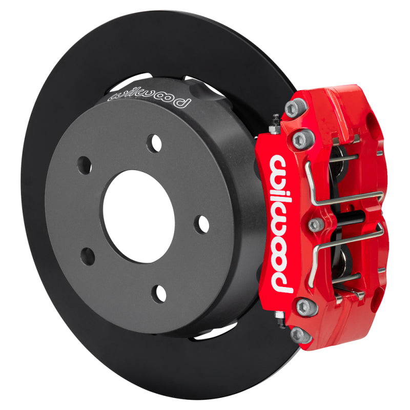 Wilwood 22-24 Polaris RZR Turbo/ Pro R 5-Lug Rear Big Brake Kit - Red - 140-18060-R