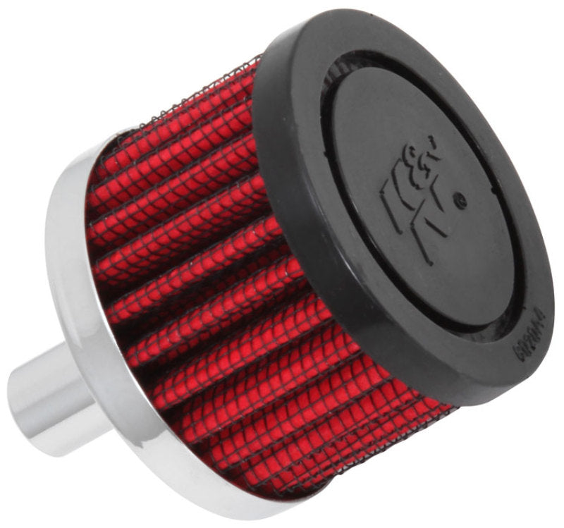 K&N Steel Base Crankcase Vent Filter .5in Vent OD x 2in OD x 1.5in Height - 62-1010