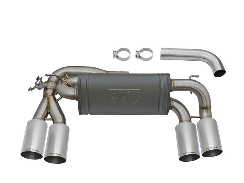 aFe MACHForce XP 3in - 2 1/2in Axle Back 304SS Exhaust w/ Polished Tips 16-17 BMW M2 (f87) - 49-36333-P