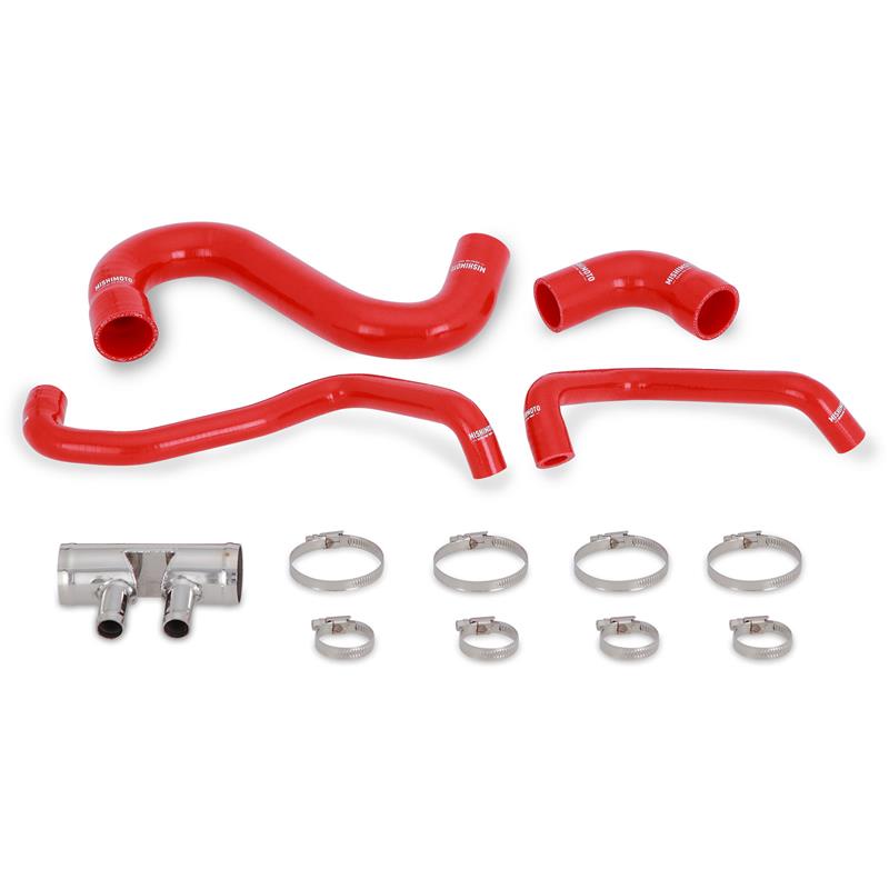 Mishimoto 2015+ Ford Mustang GT Silicone Lower Radiator Hose - Red - MMHOSE-MUS8-15LRD