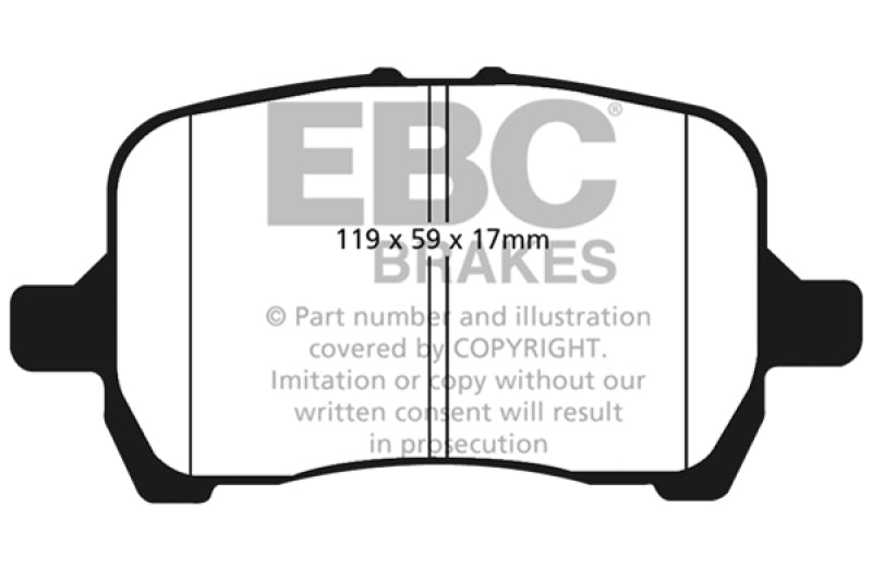EBC 04-06 Chevrolet Cobalt 2.0 Supercharged Yellowstuff Front Brake Pads - DP41763R