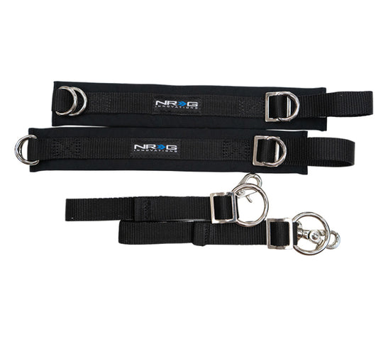 NRG SFI 3.3 Arm Restraints One Pair - Black - SBH-AR01BK