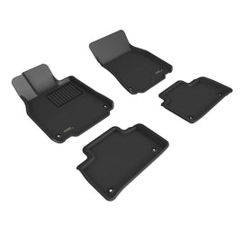 3D MAXpider 13-17 Lexus Ls460 Kagu Floor Mat- Black R1 R2
