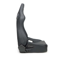 Load image into Gallery viewer, NRG Omega Reclinable Racing Seat (Pair) Black with Black Carbon Vinyl Back - RSC-750BK/BK L/R