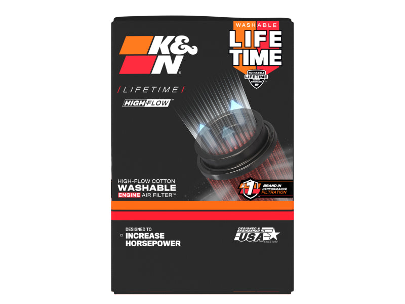 K&N Custom Racing Assembly Bolt On Oval 6-8 Air Filter 2.188in Height 5.125 ID 3.156in Flange - 56-9025