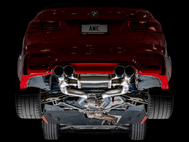 AWE Tuning BMW F8X M3/M4 SwitchPath Cat-Back Exhaust - Diamond Black Tips - 3025-43074