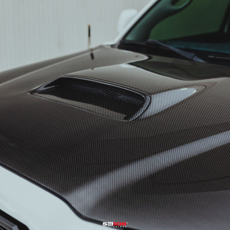 Seibon 05-11 Toyota Tacoma TR-Style Carbon Fiber Hood - HD05TYTA-TR