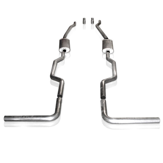 Stainless Works Chevy/GMC Truck 1967-87 Exhaust 2.5in Turbo Muffler System - CT67725TS
