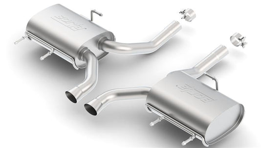 Borla 11-14 CTS Coupe V6 3.6L AT RWD/AWD Dual Ctr Rear Exit Touring Exhaust (REAR SECTION ONLY) - 11824