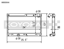 Load image into Gallery viewer, Koyo 93-95 Mazda RX-7 1.3L Turbo Radiator - HH060644