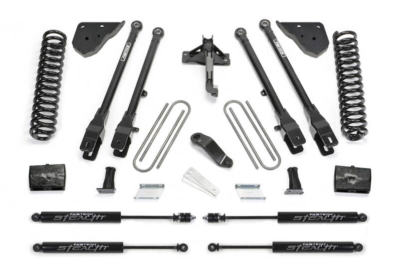 Fabtech 23-24 Ford F450/F550 4WD 6in 4 Link Lift Kit w/ Stealth Shocks - K2431M